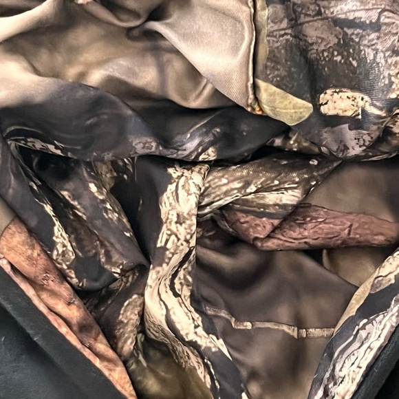 Mossy Oak Performance Fleece Men's Hoodie Black Camo USA Flag Size Medium - Picture 7 of 13